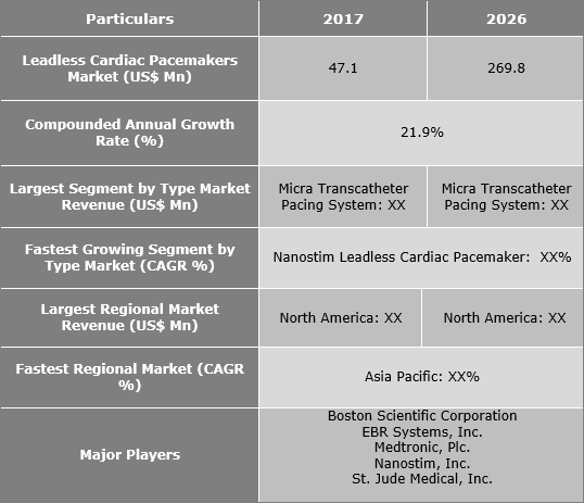 Leadless Cardiac Pacemakers Market