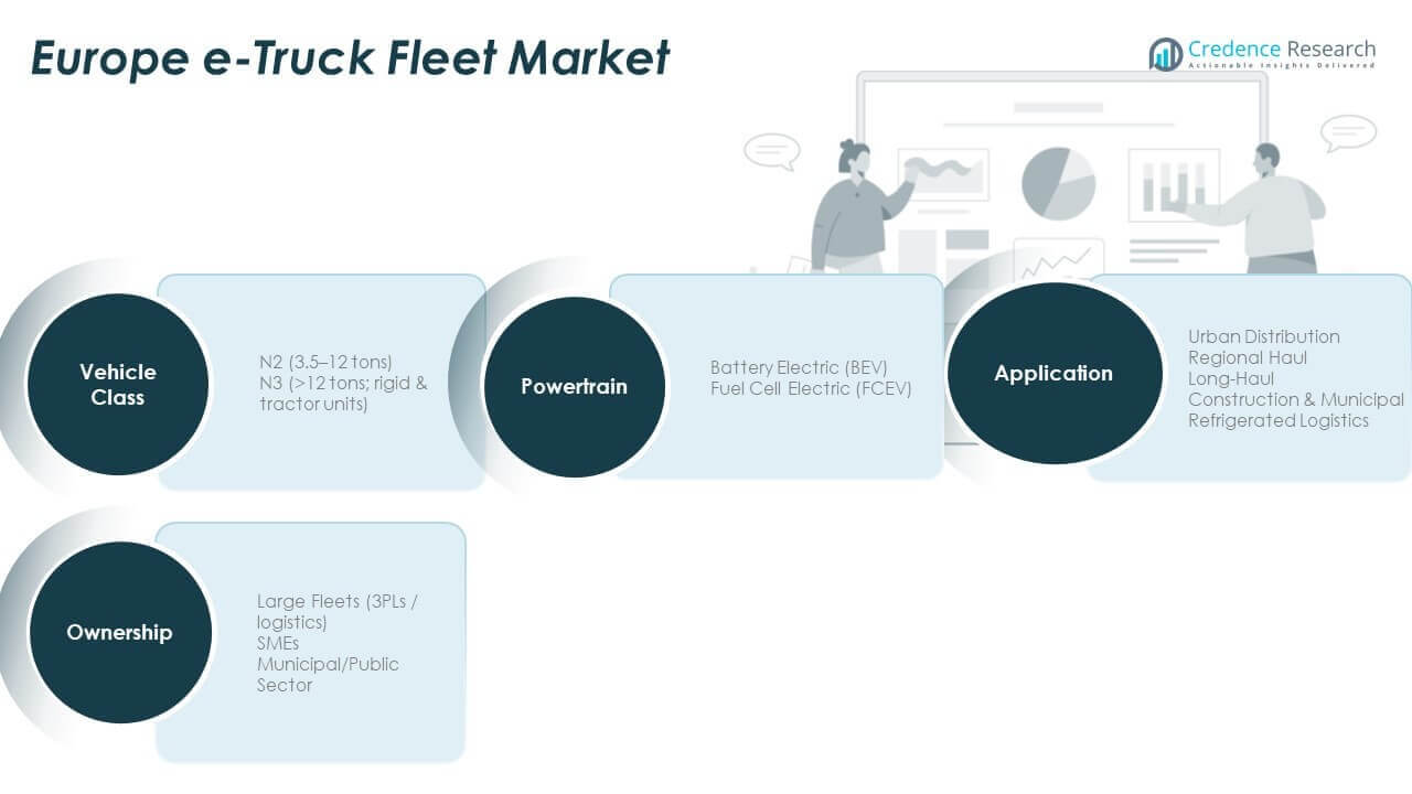 Europe e-Truck Fleet Market Share