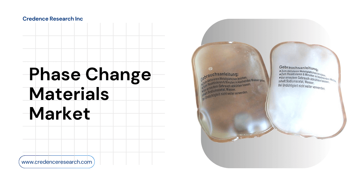 Phase Change Materials Market Set to Surpass USD 6.2 BN by 2032 | Credence Research